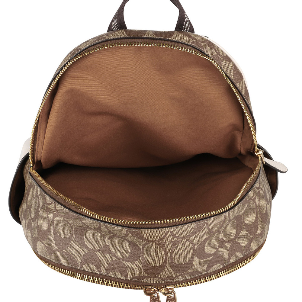 Coach Signature Rucksack Brown White - Picture 5 of 9
